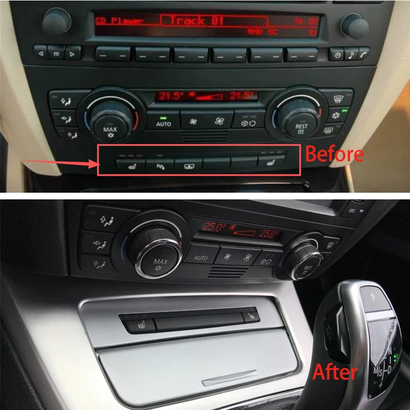 for BMW 3 Series E90 E91 E92 E93 Ashtray Modification Seat Heating Button Radar Button Replacement Ashtray Original Equipment
