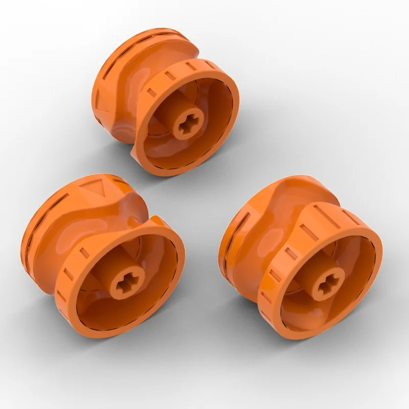 Blocs avec levier de changement de vitesse rainuré, alésage d'arbre, engrenage de transmission 3584 compatible avec la pièce de bricolage P1 MOC, 1 pièce