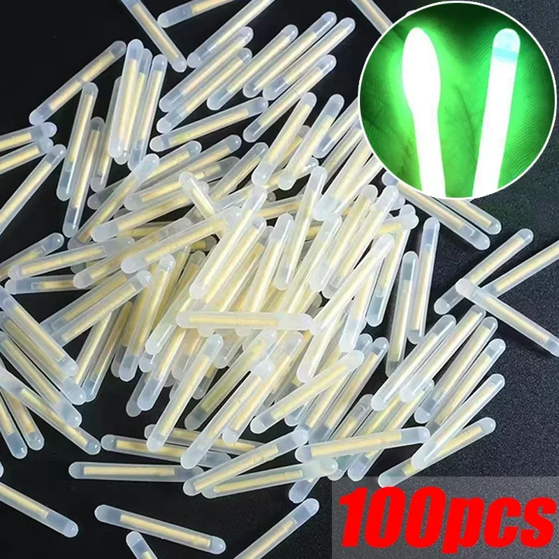 

50/100PCS Firefly Fluorescent Rod Light Fishing Floating Dark Luminous Outdoor Fishing Fluorescent