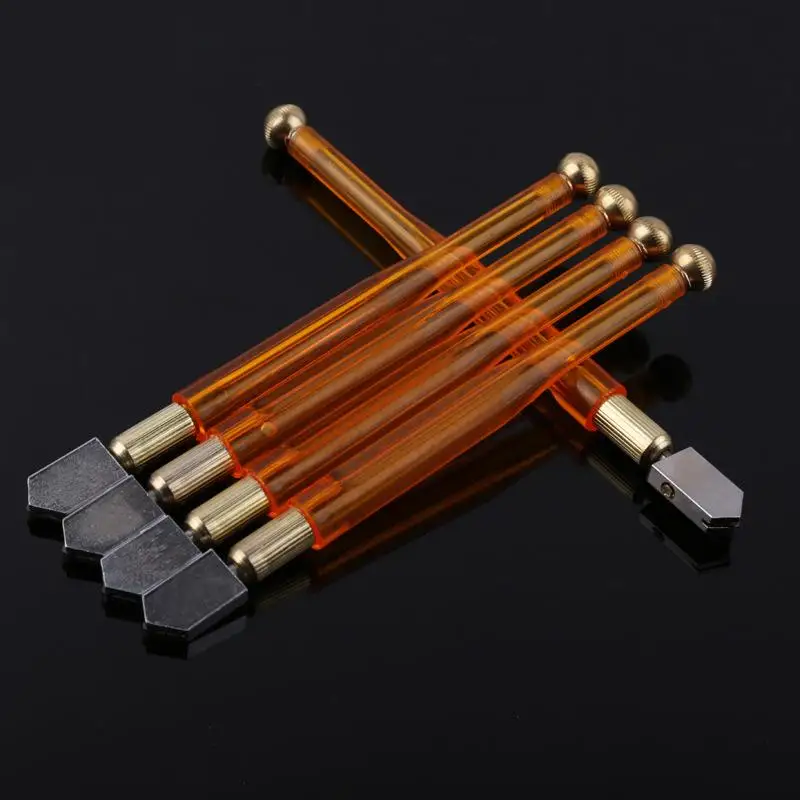 Pencil Style Glass Cutter Plastic Antislip Handle Glass Cutter Carbide Tip 6mm-12mm Glass Cutting Tools