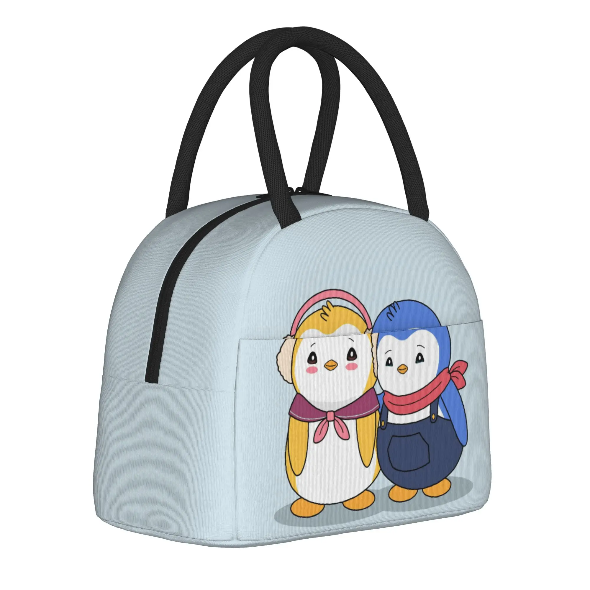 P-Pudgy Penguin Cute  Insulated Lunch Bag Cooler Bag Reusable,Lunch Container  Leakproof Tote Lunch Box Men Women Office  Picnic