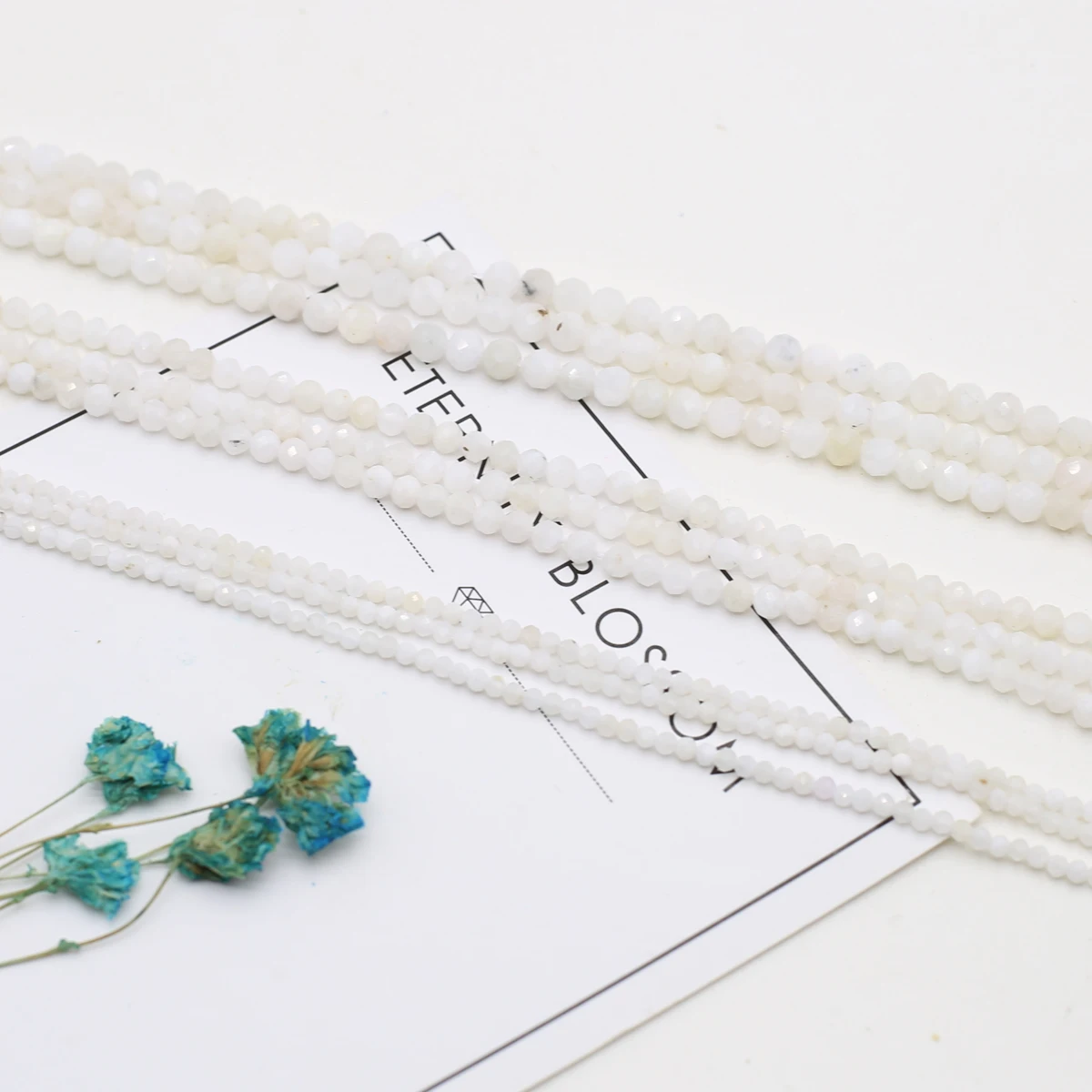 Natural Stone Faceted Beaded Round Shape Gemstone Isolation Loose Beads for Jewelry Making Diy Necklace Bracelet Accessories