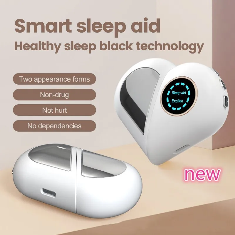 New Intelligent Sleep Aid EMS Micro Current Sleep Aid Hand held Sleep God Portable Heart shaped Sleep Aid Instrument