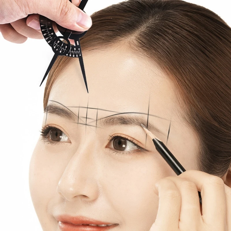 Adjustable Metal Eyebrow Stencil Randomly Color Permanent Makeup Tool Dropship