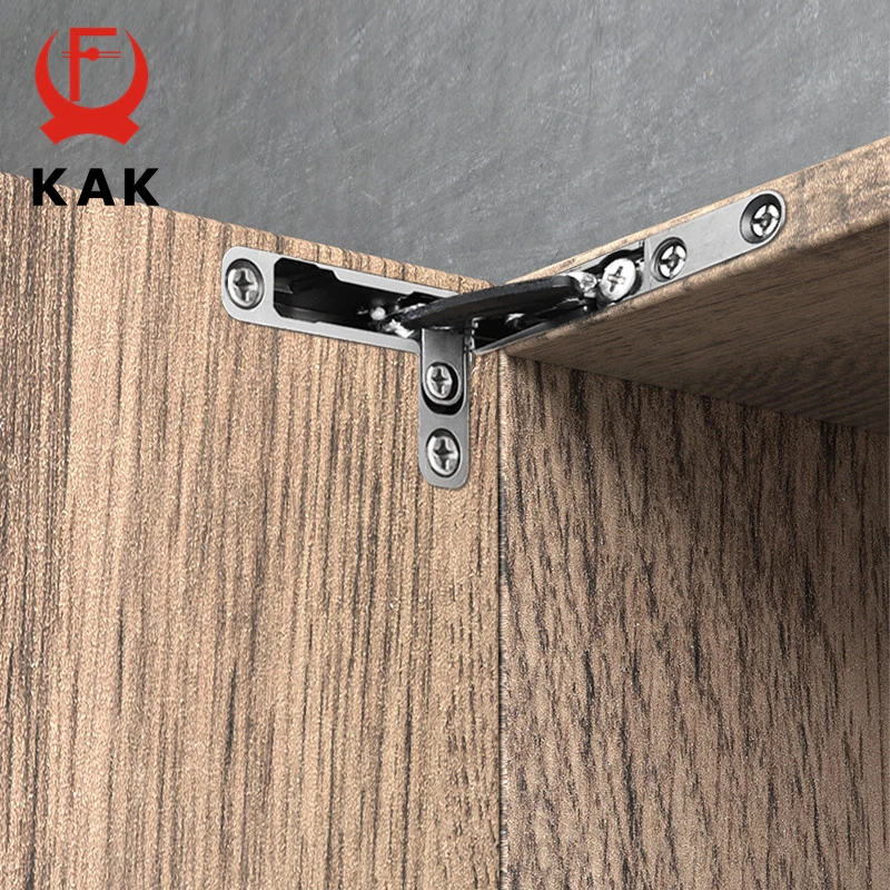 

KAK 2pcs Concealed Hinge 25KG Soft Closing Cabinet Hinge 105 Degree Soft Opening Aluminum Frame Door Hinge Wooden Door Hardware