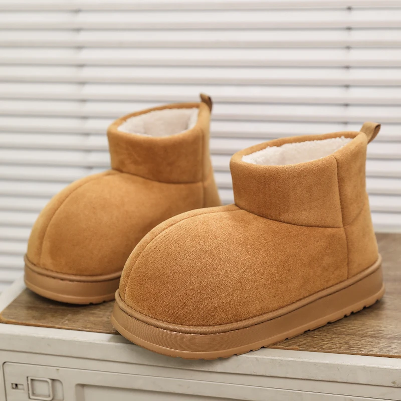 

Hot Sale Big Head Snow Boots Men Plush Warm Cotton Shoes Man Comfort Non-slip Winter Boots for Men Ankle Boots botas de nieve