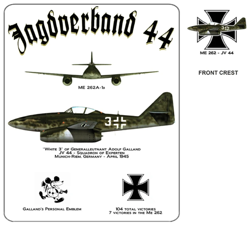 Jagdverband 44 Experten Squadron Me-262 Jet Fighter T-Shirt. Summer Cotton O-Neck Short Sleeve Mens T Shirt New S-3XL