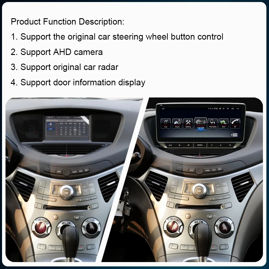 Android 14 For Subaru Tribeca 2007-2011 Car Auto Carplay Radio Stereo Automotivo Multimedia Screen Display Accessories Pantalla