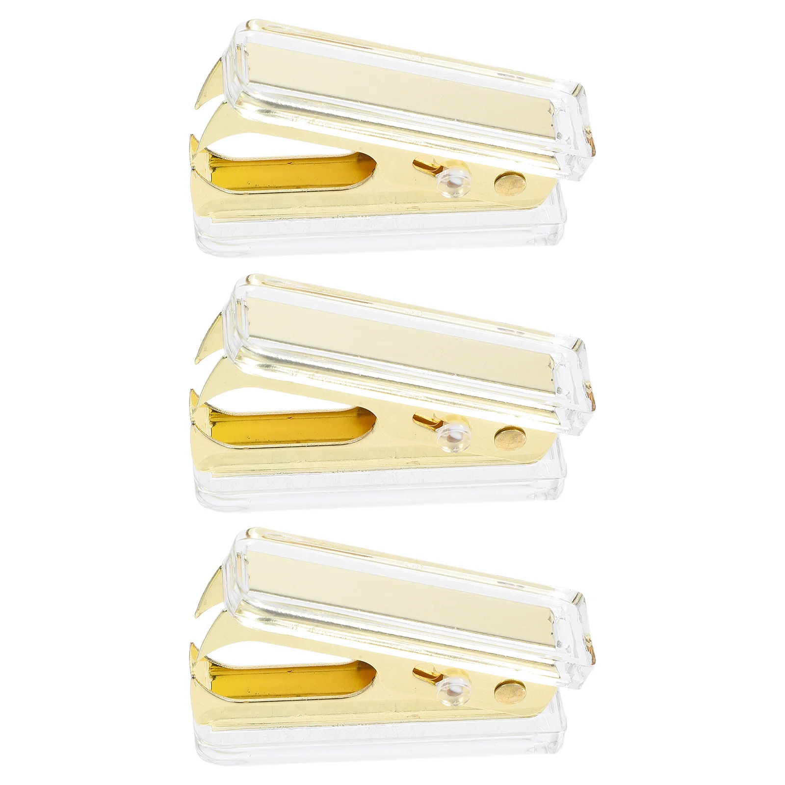 3 قطعة مزيلات التيلة من الأكريليك الشفاف، أداة إزالة التيلة الصغيرة المحمولة المريحة، مستلزمات مكتبية، كباسات شفافة للمكتب