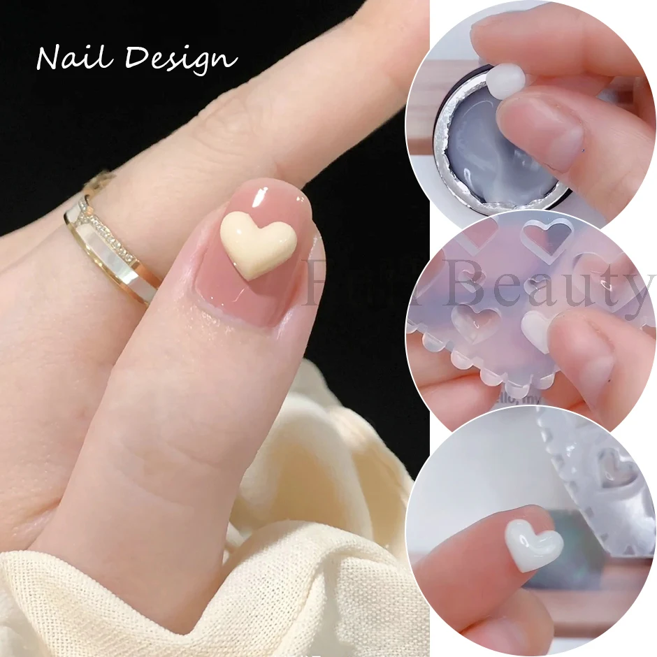 1/2 قطعة تمديد الصلبة مسمار تلميح هلام لينة هلام لاصق الغراء واضح الأبيض التصحيح نحت تصميم مع انتهازي كاذبة البولندية أدوات ديكور