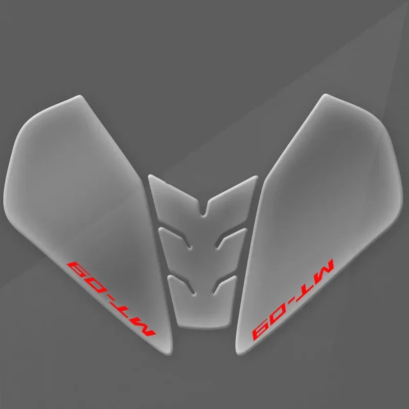 For MT09 SP MT09 2024 Motorcycle Tank Pad Transparent Protective Film Suitable Fishbone Sticker Carbon Fiber Texture