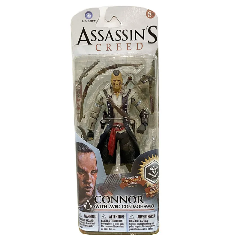 Juego Assassins Creed modelo Conner Edward Kenway Haytham Ezio figura de acción Manga colección Figuras juguetes periféricos