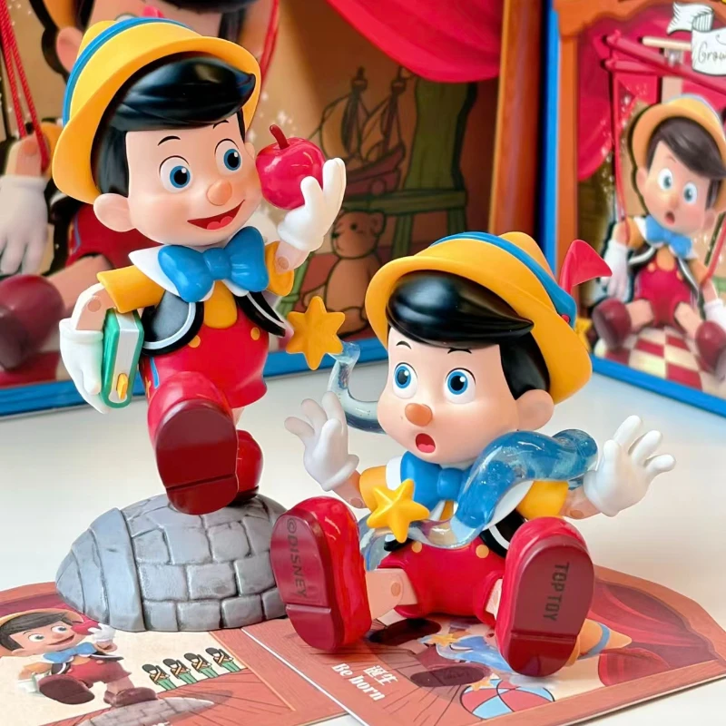 TOPTOY Disney Pinocchio Growth Diary Series Blind Box of Figurines Desktop Ornament Surprise Lucky Bag Christmas Gift Anime Toy