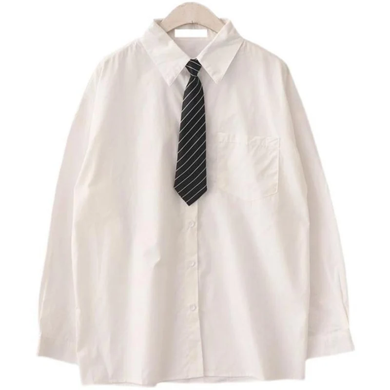 White with tie
