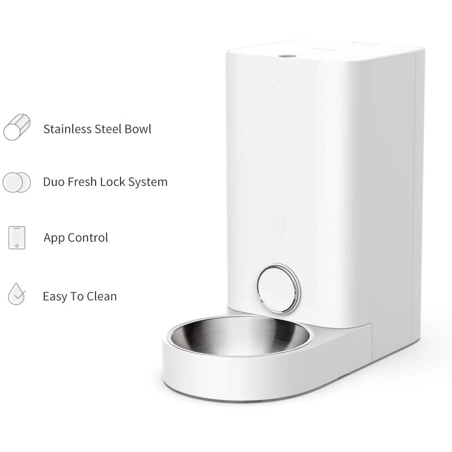 

PETKIT Element Smart Pet Feeder Mini Automatic App Control Pet Feeder Stainless Steel Pet Bowl