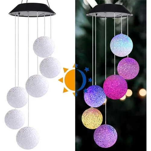 Dekorden Color Changing Wind Bell-Solar Powered