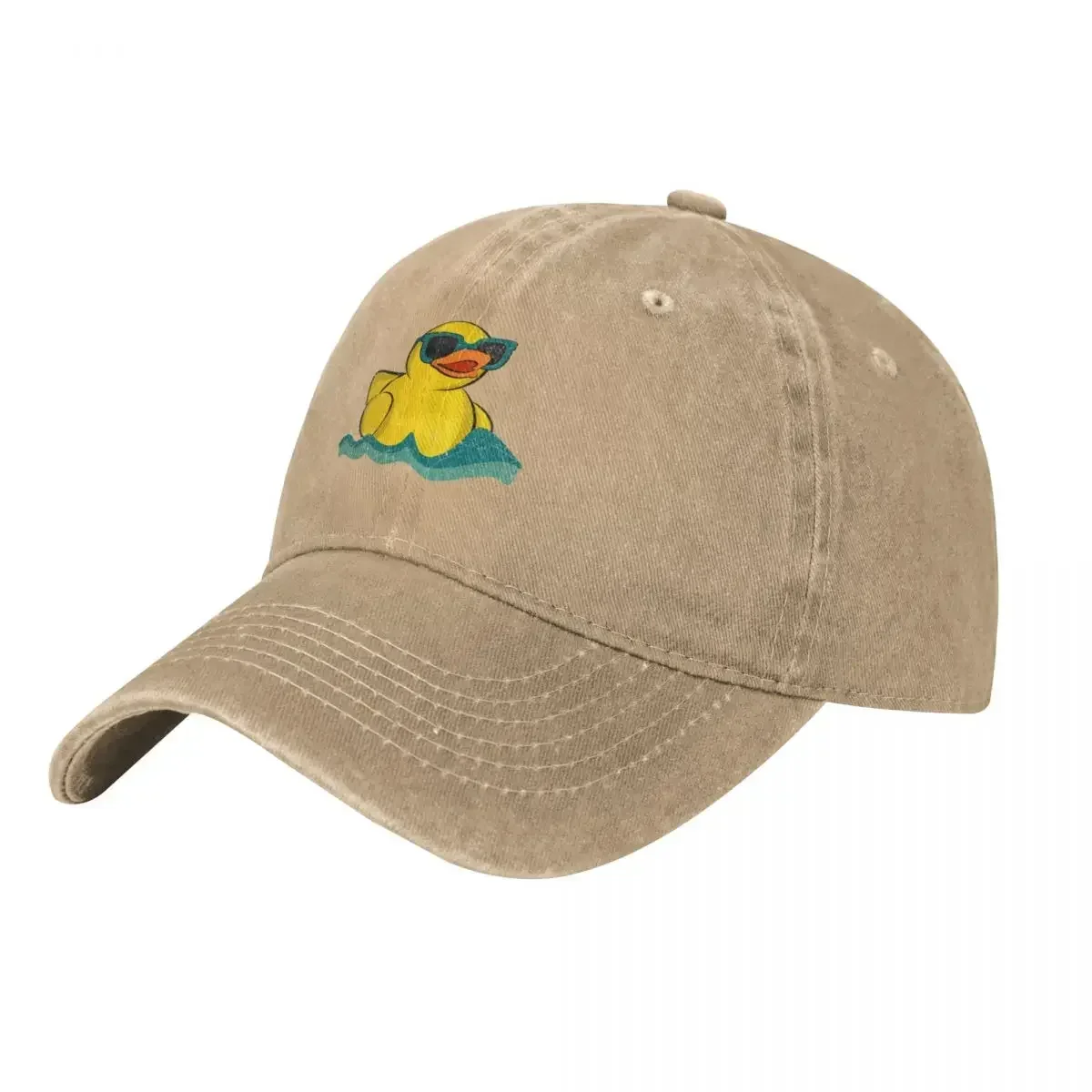 Vintage Cute Yellow Rubber Duckling Art Of Zoo Bath Toy Rubber Duck Ducky Baseball Cap Brand Man cap Hats Woman Men's