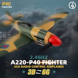 WLtoys XK A220 RC Samolot 4CH 3D6G Stunt Fighter 2.4G Radio Control Samolot Elektryczny Samolot Zabawki na zewnątrz dla dorosłych dzieci