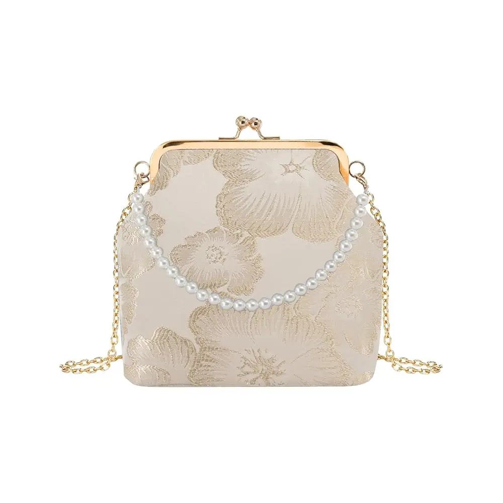 

Женские сумки через плечо, вечерние клатчи с жемчугом для женщин, элегантные дамские сумочки через плечо