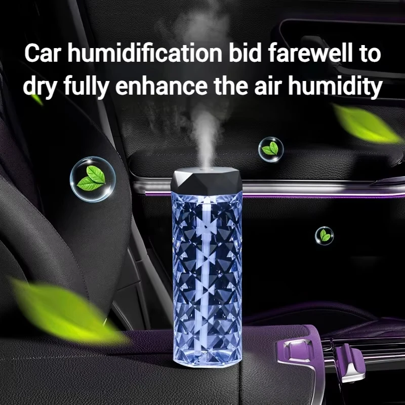 500ml umidificador de ar usb difusor de fragrância perfume spray perfume purificador de óleo essencial cristal transparente umidificador