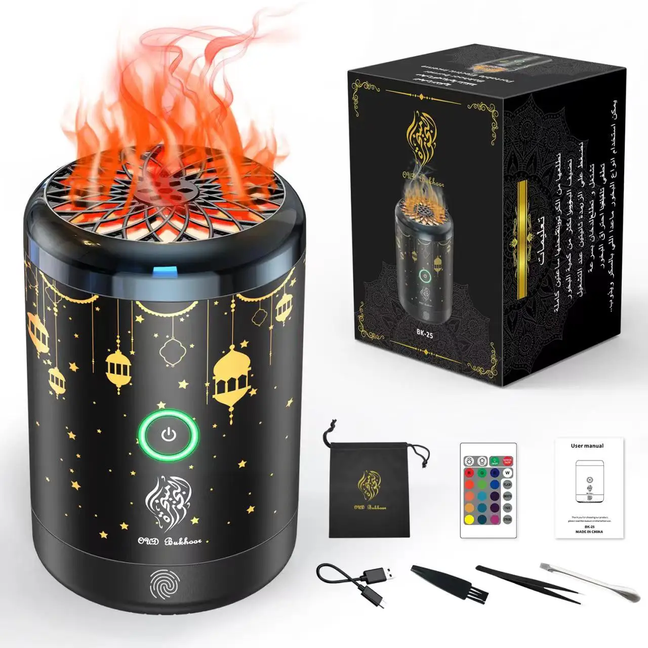 Ramadan Gift Smart Portable Mini Incense Burner USB Car Aroma Diffuser Electric Bakhoor Burner Bukhoor