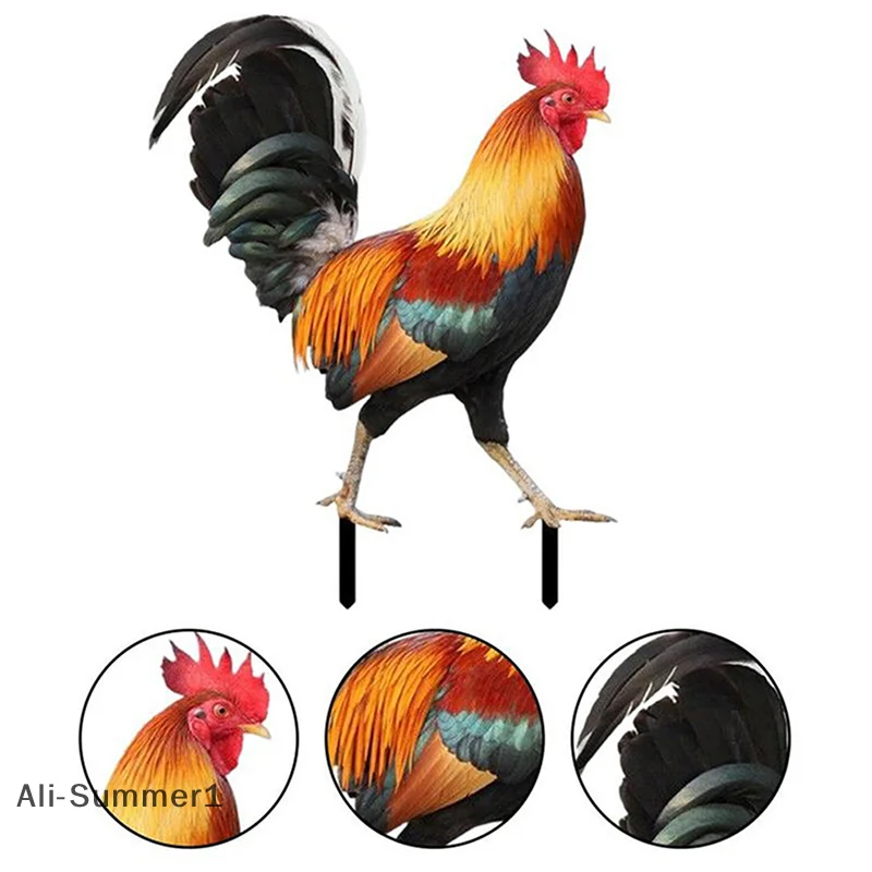 1Pc Garden Rooster … - image