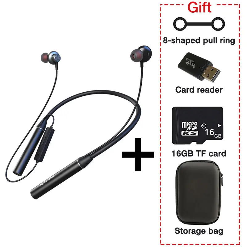 EARDECO 180-Stunden-Ausdauer Bluetooth-Kopfhörer Bass Drahtlose Kopfhörer mit Mikrofon Stereo-Kopfhörer mit Nackenbügel Sport-Headset TF-Karte 6