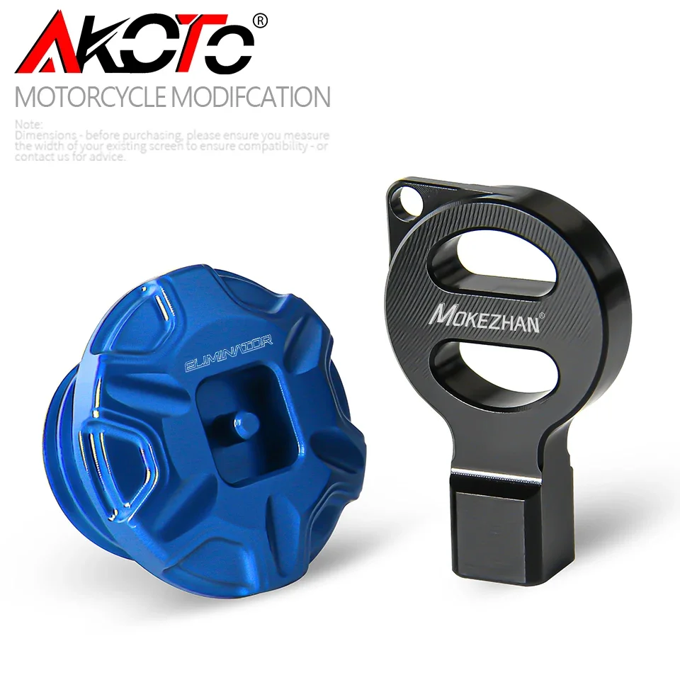 Motorcycle Anti theft Oil Filler Cap Accessories Engine Oil Plug Cover For Kawasaki Eliminator 400 450 500 2023 2024 - Image 4