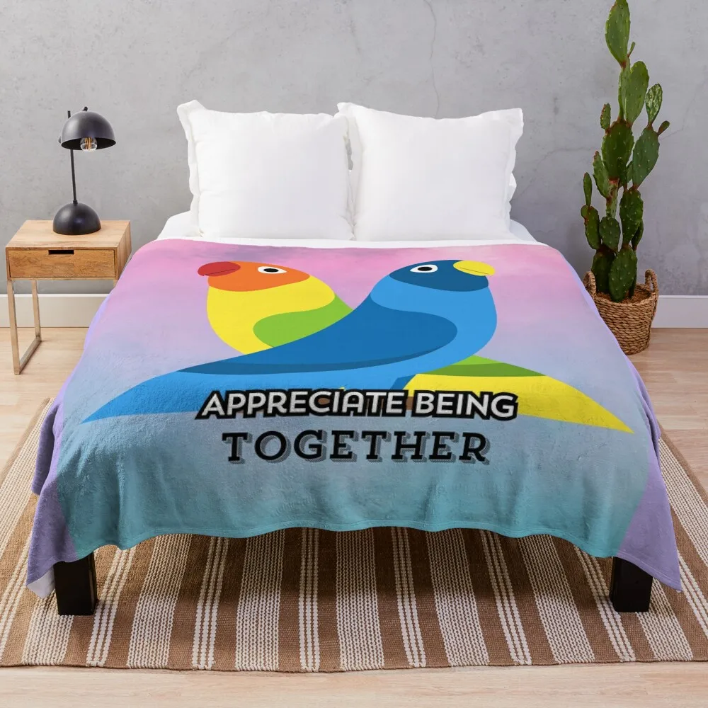 

Appreciate Each Moment We Have Together 01 Throw Blanket Picnic Plaid Winter beds Blankets