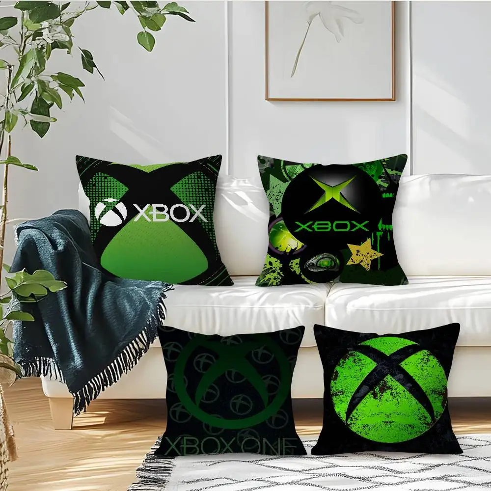 Gaming Accessory Doublesided Printing X-XBox Maple Design Cushion Cover Happy Autumn Harvest decor Holiday Decorati Pillow Cover