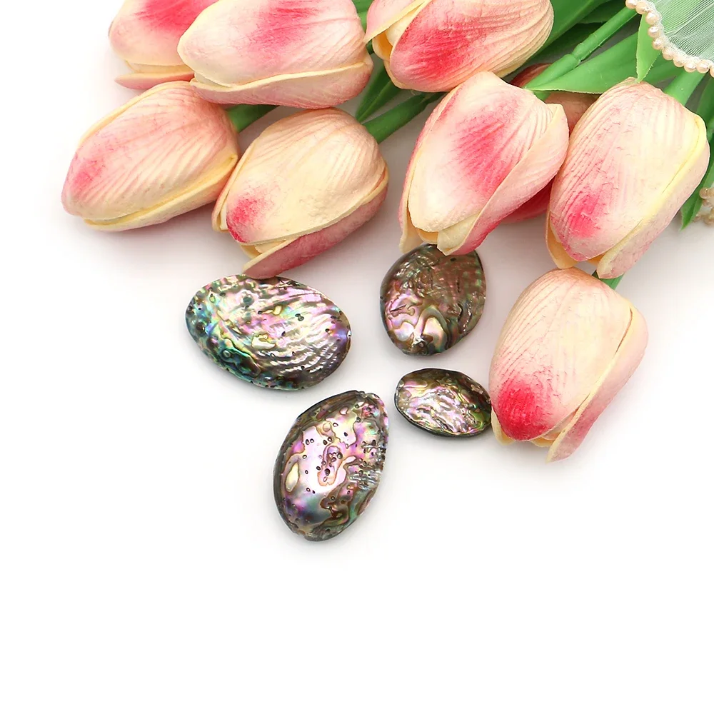 

2pcs Natural Abalone Shell DIY Loose Bead Accessories Materials for Dazzling Personalized and Creative Necklaces and Earrings