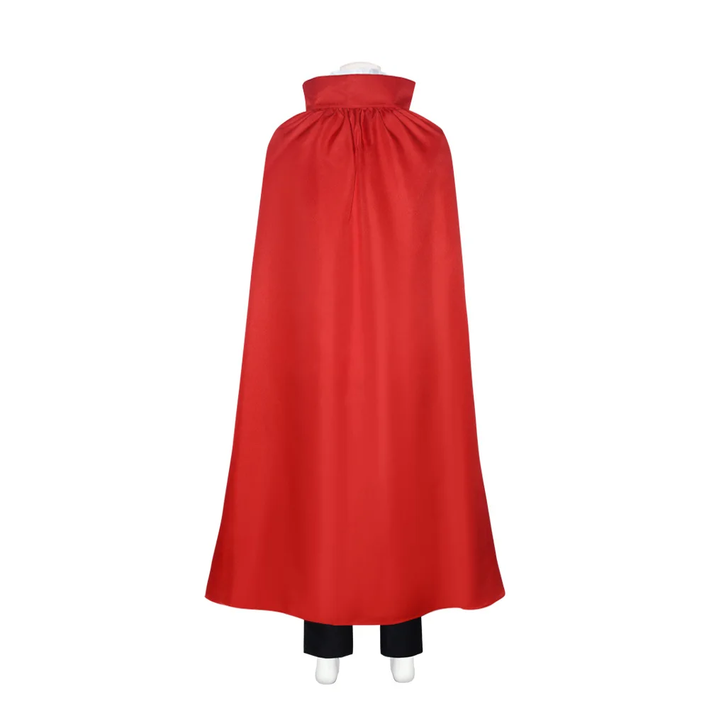 Cake Island Incident Vinsmoke Sanji Cosplay Costume White Ruffles Shirt Pants Red Cape Suit Halloween Man Woman Adult Costumes view 2