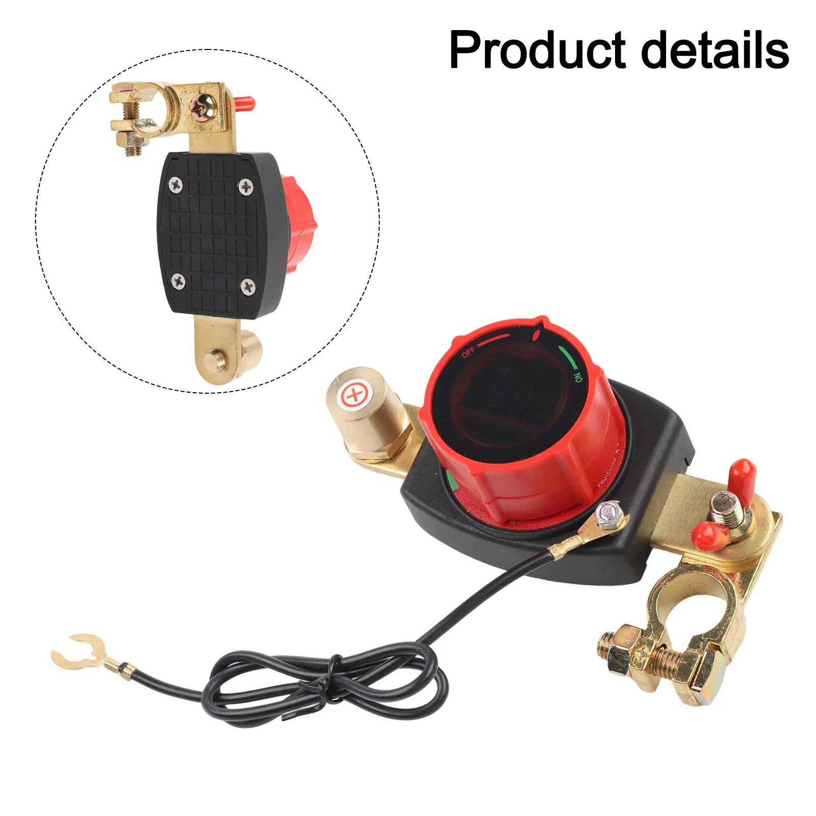 

Выключатель аккумулятора с регулируемыми клеммами и дисплеем напряжения высокой четкости для нескольких применений