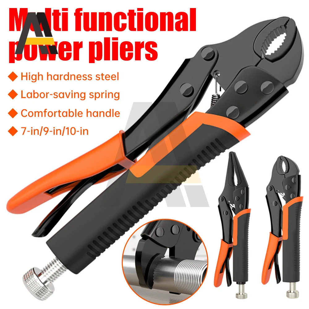 

Locking Pliers With Rubber Sleeve Clamp Pliers Multifunction Adjustable Position for clamping parts of different thicknesses