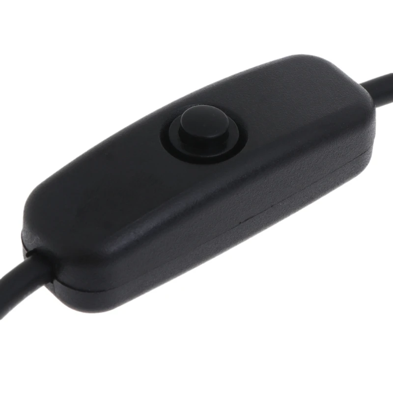 كابل مفتاح الطاقة لراسبيري بي 4B امدادات الطاقة ، USB نوع C ذكر إلى نوع C أنثى تمديد كابل مع زر تشغيل/إيقاف