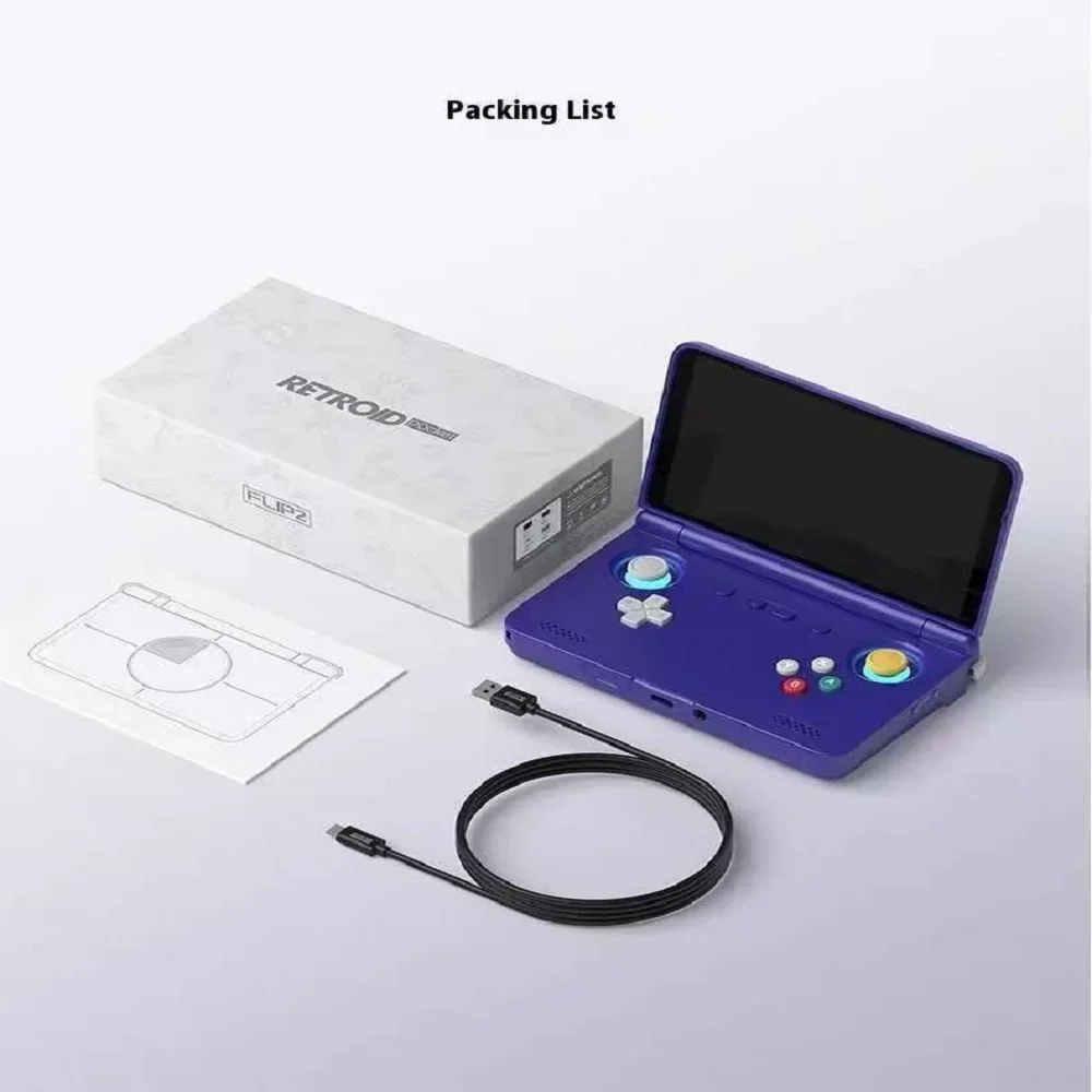 

Retroid Pocket Flip2 Retro Handheld Game Console 5.5 Inch AMOLED Touch Screen Android 13 Wifi Bluetooth PSP PS2 Video Player