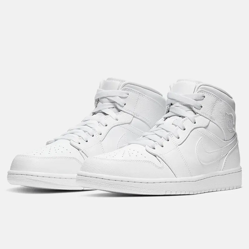 

Оригинальные мужские высокие баскетбольные кроссовки Nike Jordan 1 Mid AJ1 в стиле ретро 554724-126