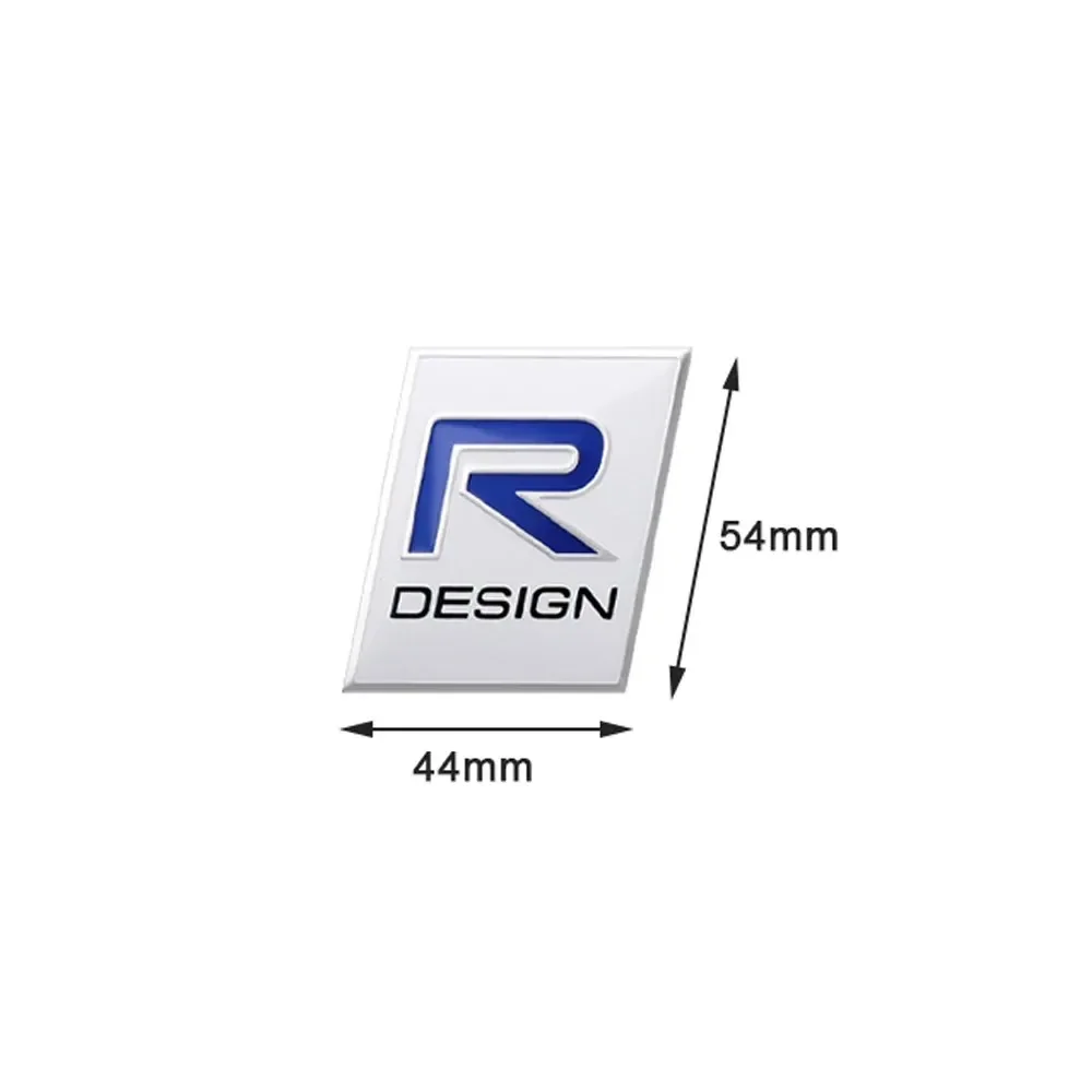 3D Aluminium Thin Sticker RDESIGN Polestar AWD Ocean Race Emblem Sweden Crown Badge For Volvo XC60 XC90 XC40 V40 V60 V90 S60 S90 - view 4