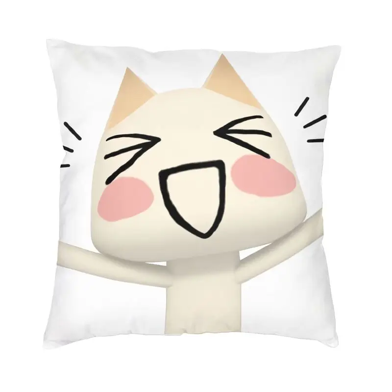 Luxury Cartoon Animation Toro Inoue Cat Cushion Covers 40x40 Velvet Pillow Case for Sofa Car Square Pillowcase Decoration