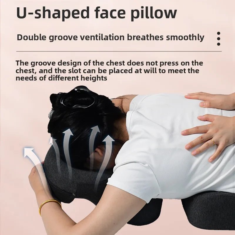 

Ergonomic Zoned Support Chest Pillow,Professional Beauty Bed Accessory,Machine-Washable Massage Pad for Home/Spa