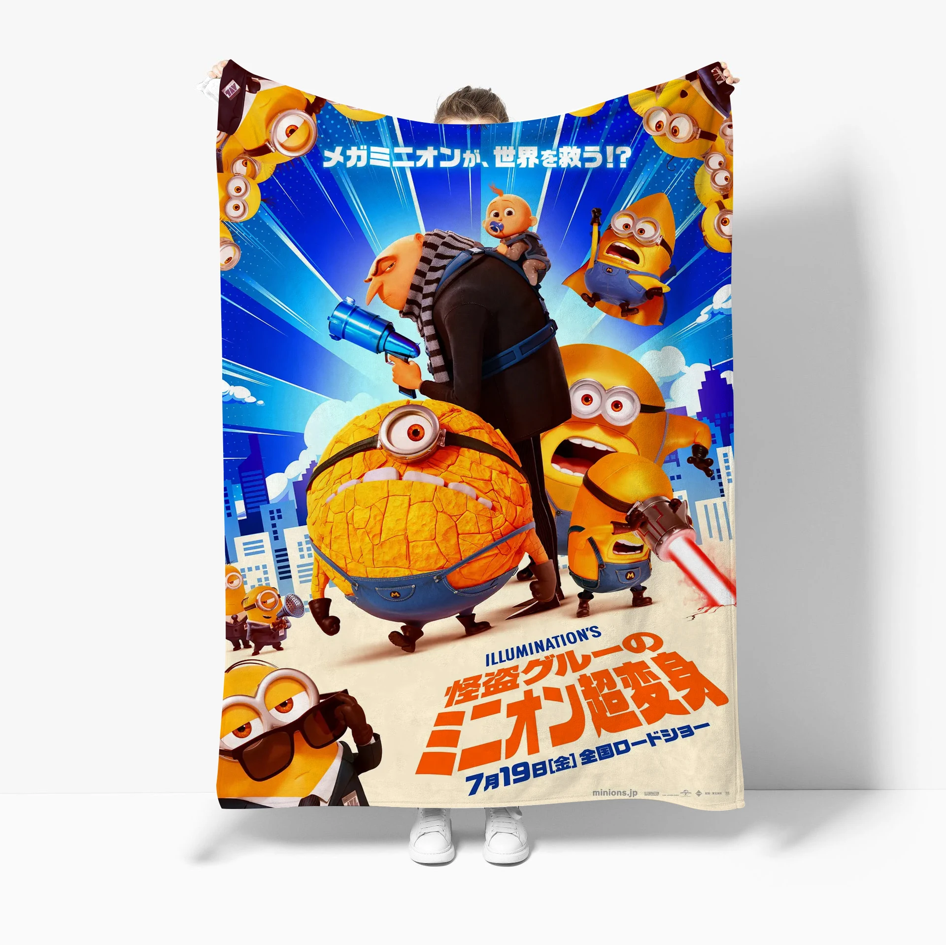 

Despicable Me Soft Sherpa Blanket Flannel Blanket for Bedding Room Comfortable Sofa Soft Blanket Bedspread Home Decor Office Nap