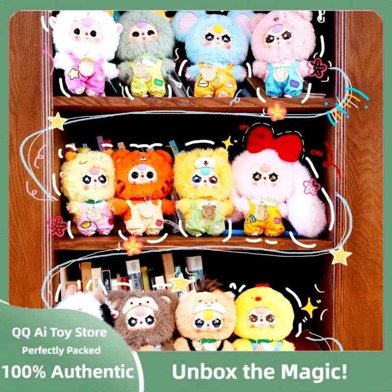 

Ginuine Baby Three 12, серия китайских знаков зодиаков, слепая коробка, игрушки, аниме-фигурки, кавайные куклы, плюшевый орнамент для девочек, загадочная коробка, подарочная игрушка