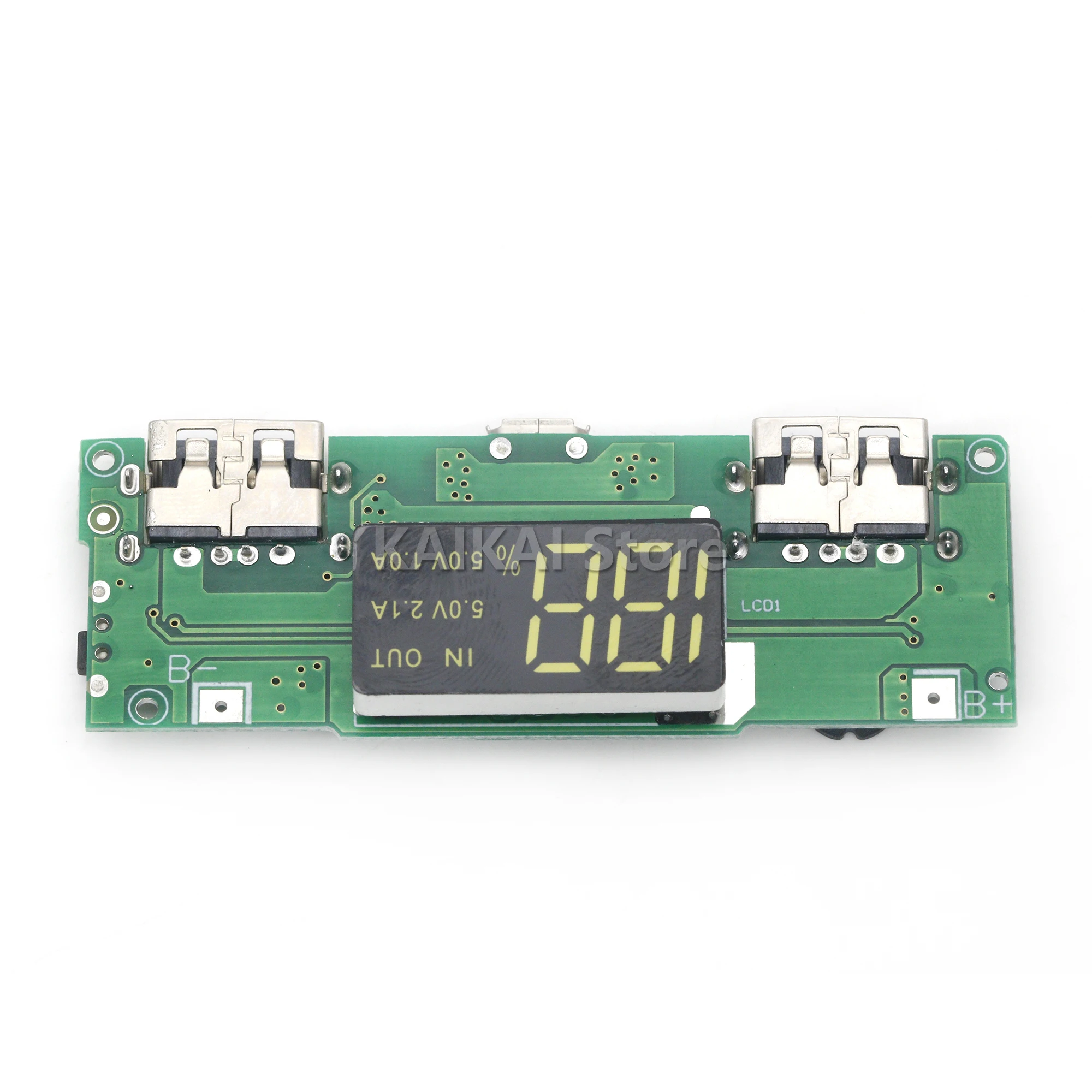 LED Dual USB 5V 2.4A Micro/Type-C USB Mobile Power Bank 18650 Charging Module Lithium Battery Charger Board Circuit Protection