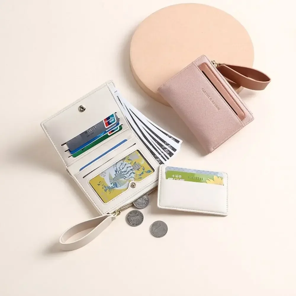 جديد المحمولة المرأة المحفظة بو الجلود متعددة الأغراض محفظة نسائية للعملات المعدنية سستة تخزين بلون حامل بطاقة محفظة للعملة المعدنية