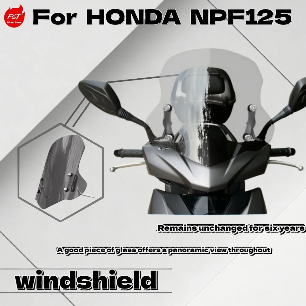 

For Honda NS125GU Non-Liftable Windshield Accessories - Motorcycle Windscreen for Enhanced Riding Experience