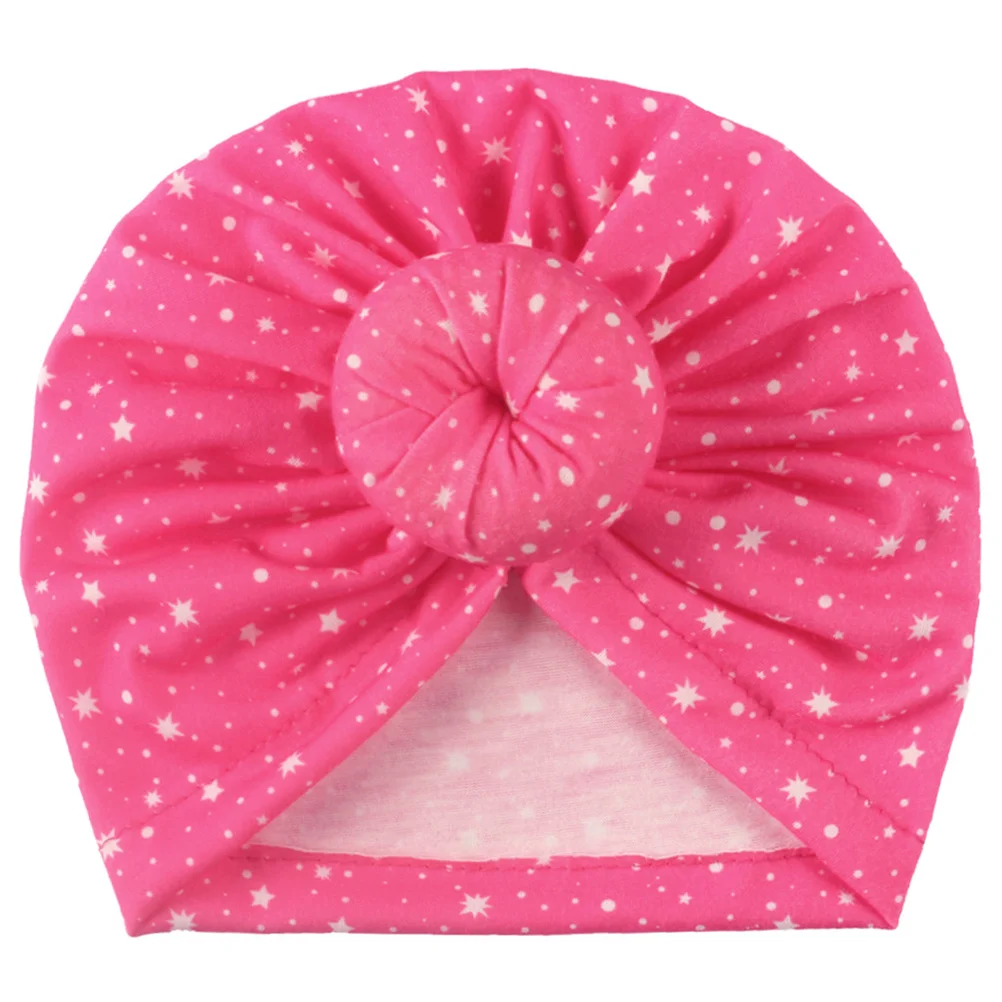 

6pcs Newborn Toddler Donut Hat Knotted Doughnut Headwear For Kids Christmas Gift (Red Yellow Green Rose