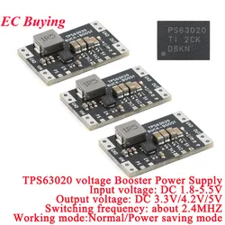 10Pc/1pc TPS63020 3.3V 4.2V 5V Lithium Battery Automatic Boost Buck Step Up Down Module XL63020 Microcontroller Power Low Ripple