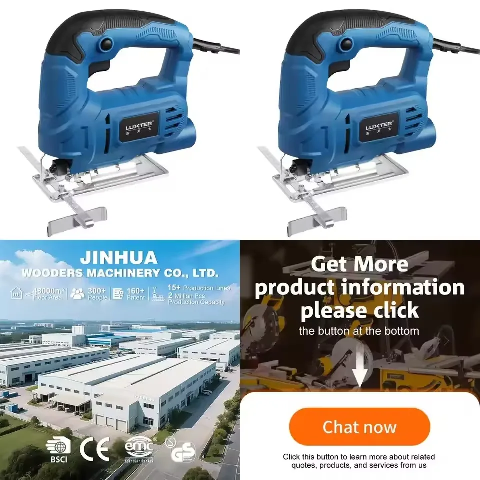 800W Handheld Jig Machine, 0-3000RPM Variable Speed Power Saw For Wood Metal Aluminium Cutting, 45° Bevel