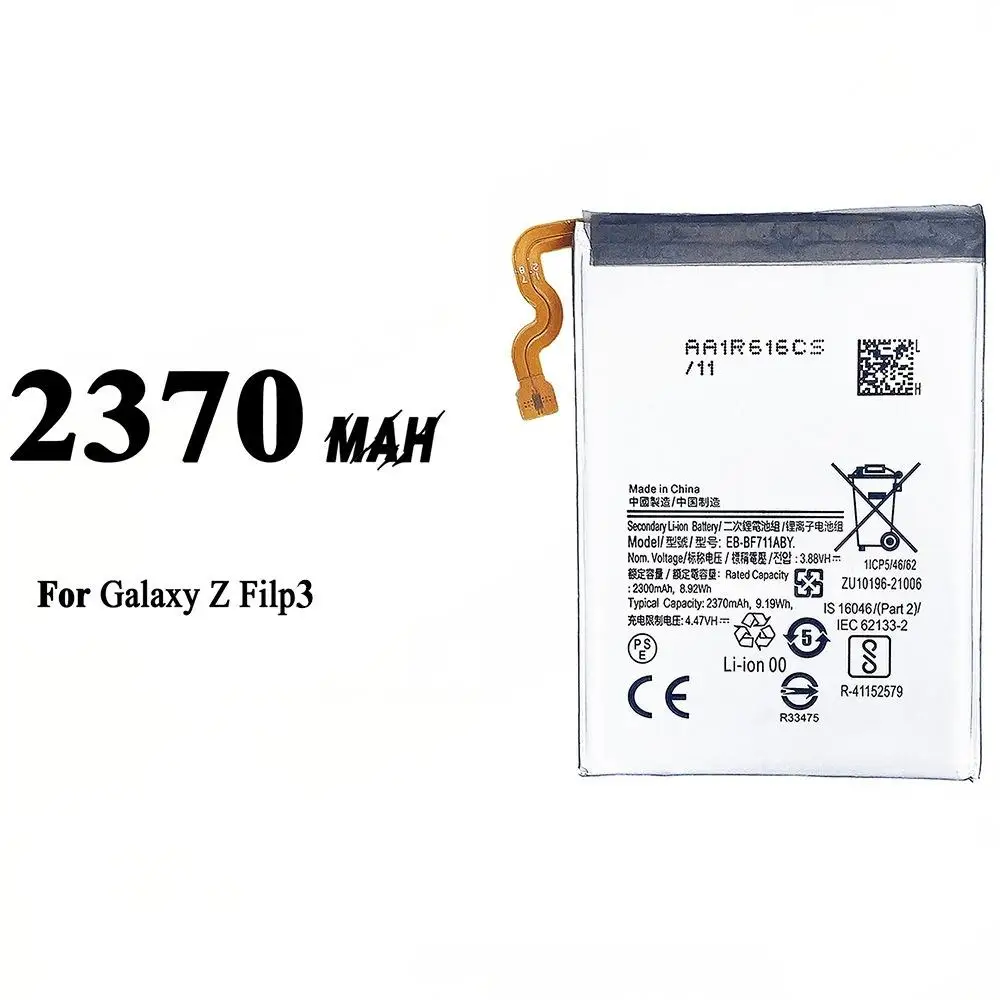 Nova bateria EB-BF711ABY EB-BF712ABY para Samsung Galaxy Z Flip 3 Flip3 5G SM-F711B/F711/F711B/F712 baterias + ferramentas