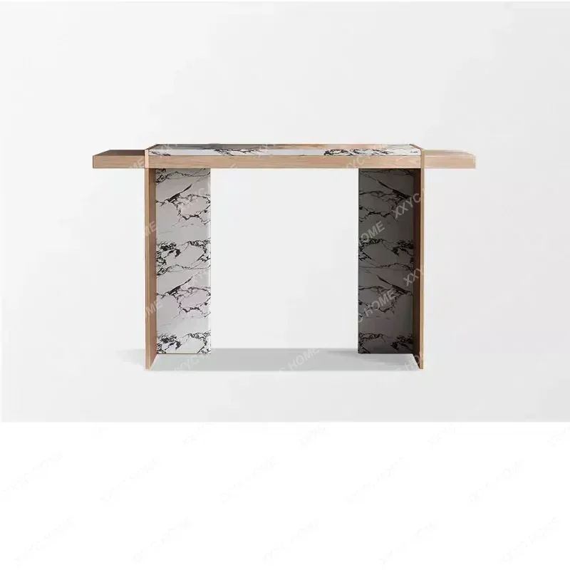 

Retro entrance table light luxury high-end entrance table entry entrance storage table corridor decoration plan